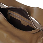 Allie brown leather shoulder bag