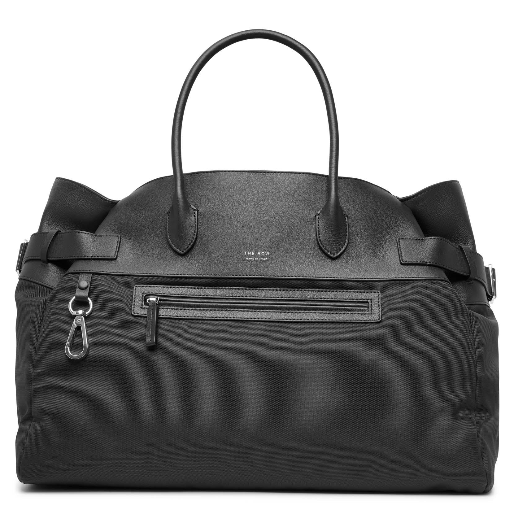 The Row | Margaux 17 inside out black nylon bag | Savannahs