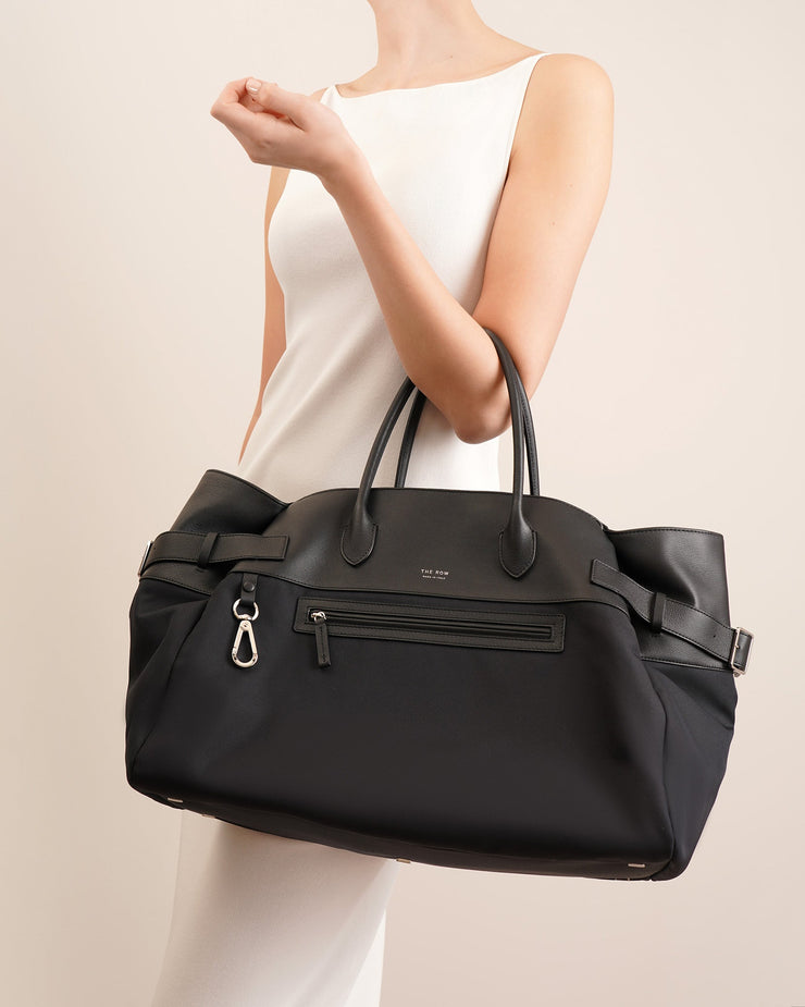 Margaux 17 inside out black nylon bag