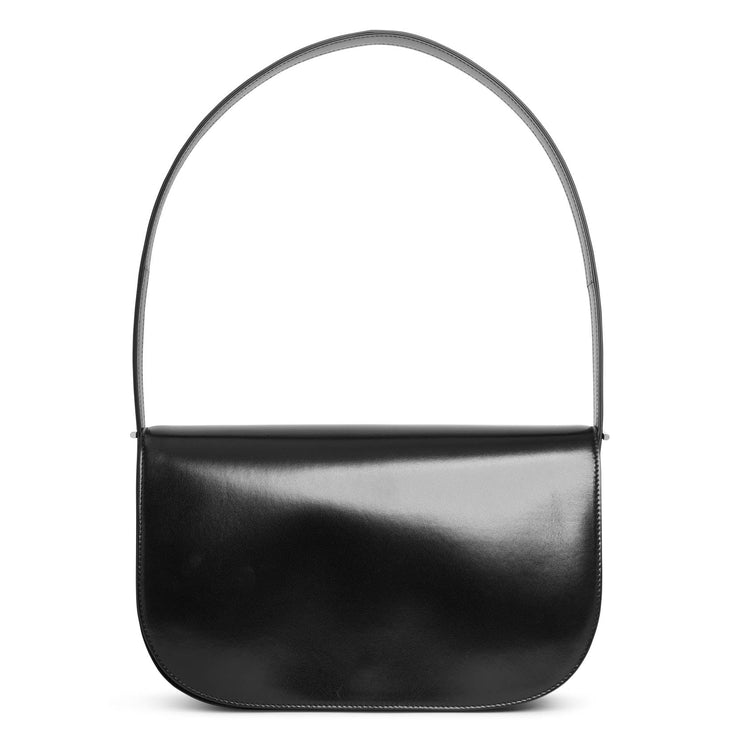 Marion black leather shoulder bag black