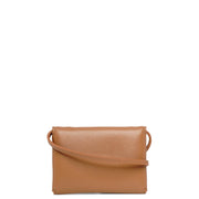 Mini Envelope taupe leather shoulder bag