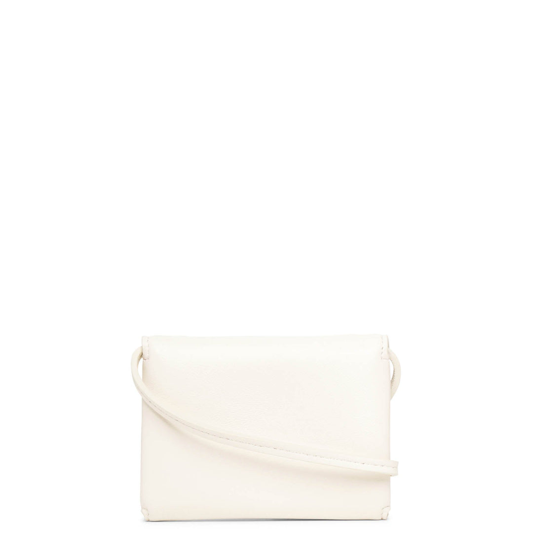 The Row | Mini Envelope ivory white leather shoulder bag | Savannahs