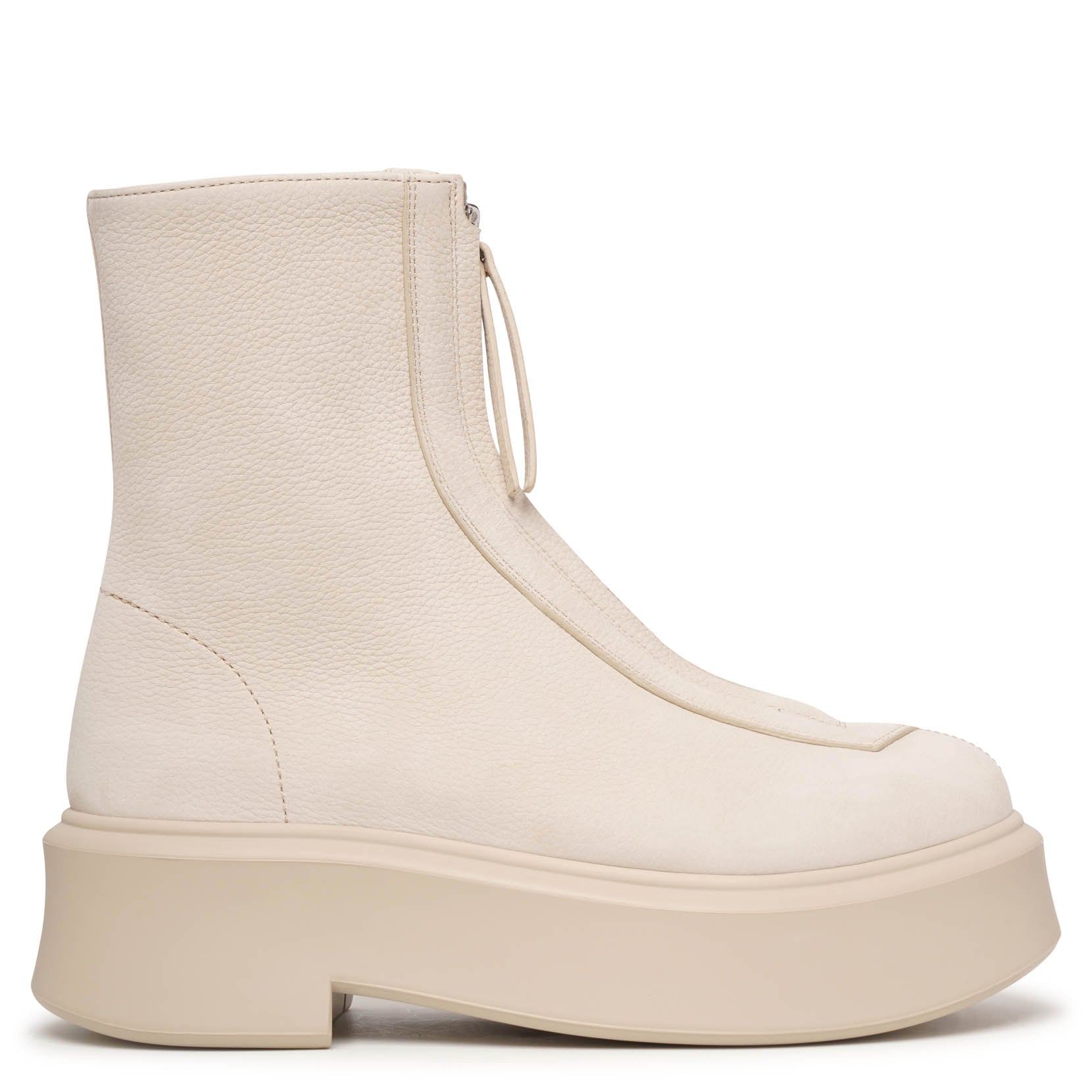 The Row | Zipped 1 beige nubuck ankle boots | Savannahs