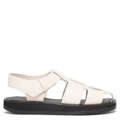 Fisherman ivory leather sandals