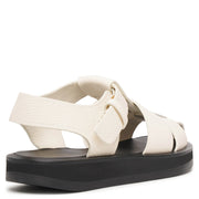Fisherman ivory leather sandals