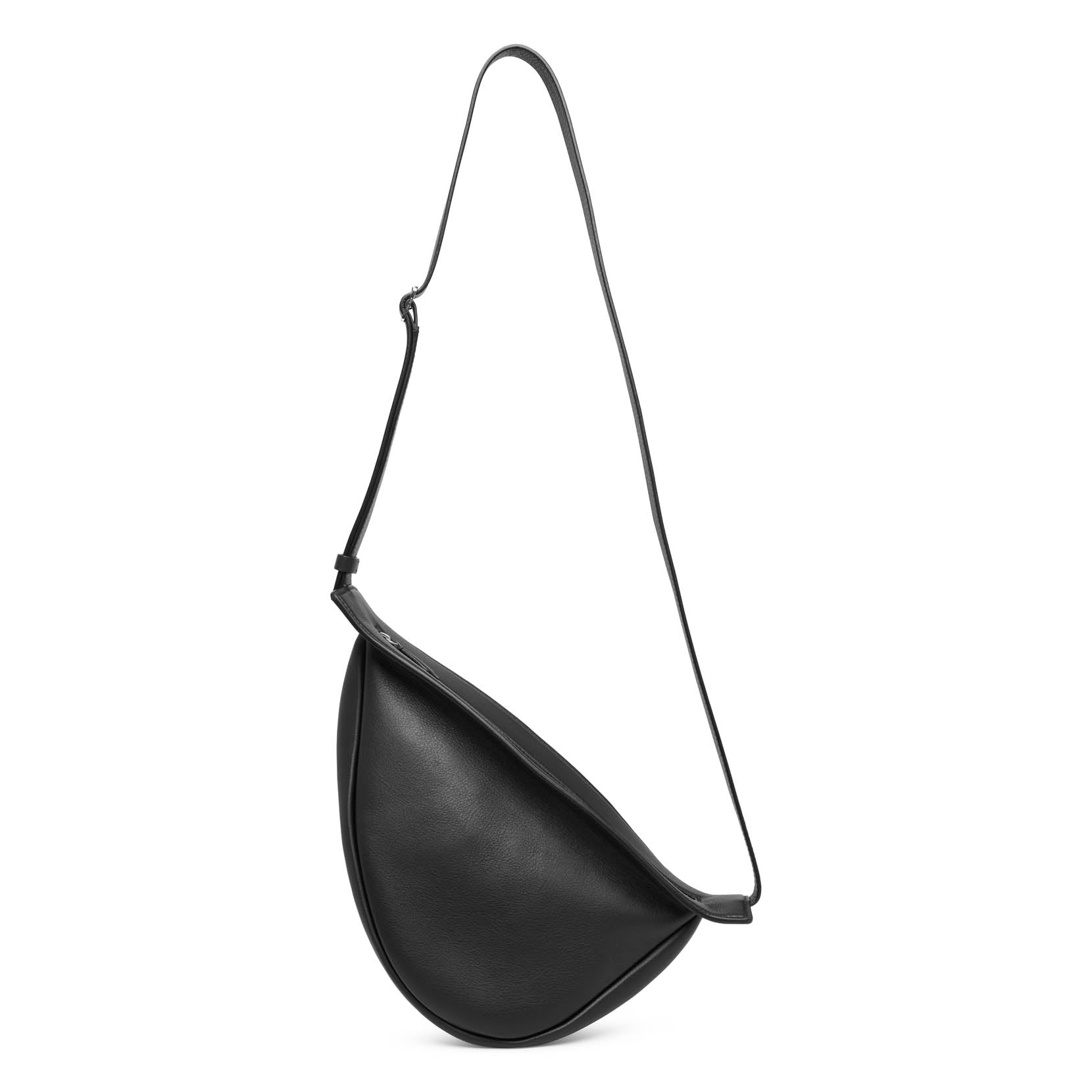 Slouchy banana small black shoulder bag