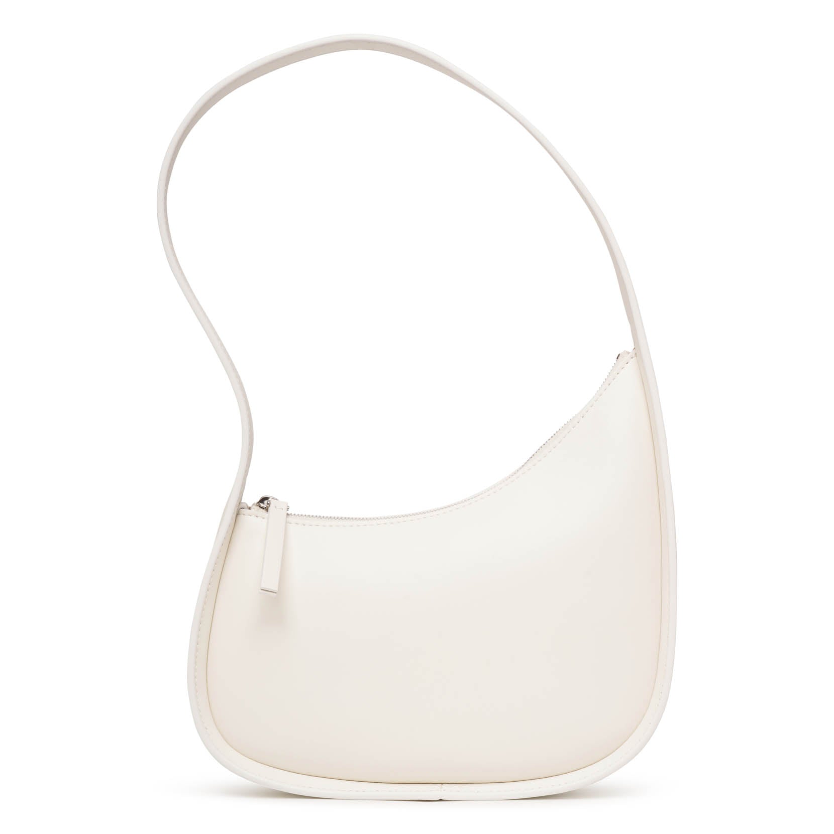 Half Moon ivory shoulder bag