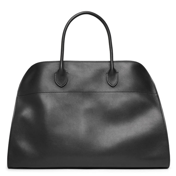 The Row | Soft Margaux 17 black leather bag | Savannahs