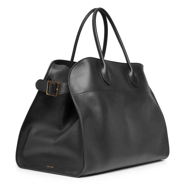 The Row, Soft Margaux 17 black leather bag