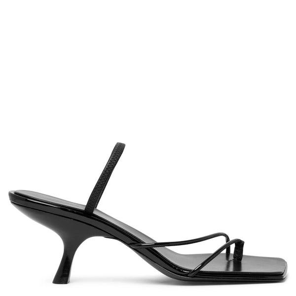 サンダル・ミュール 25ss THE ROW Sarasandals with elastic and leather Sara Slide Sandal Red in Elastic and Leather – The Row