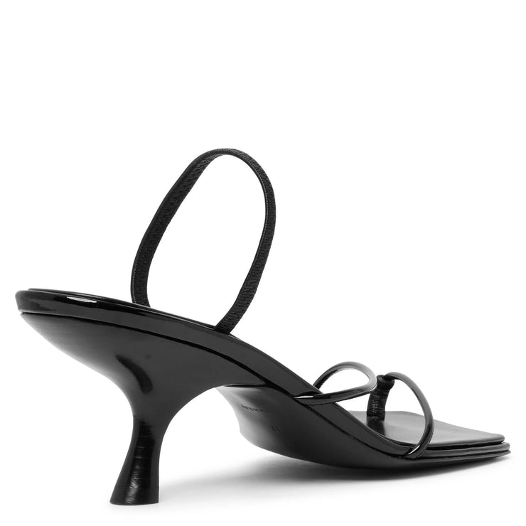 The Row | Rai patent black sandals | Savannahs