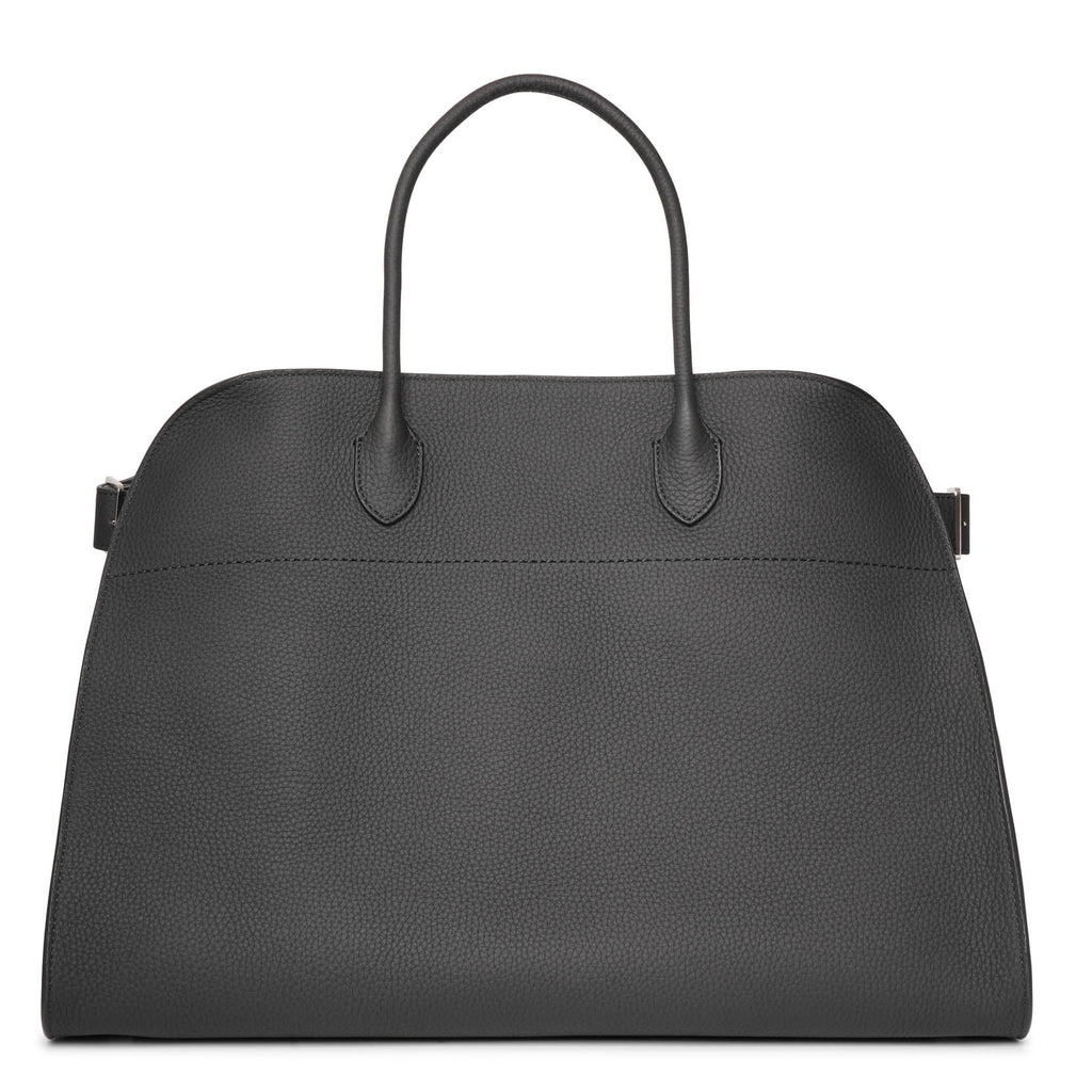 The Row, Soft Margaux 17 black leather bag