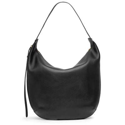 N/S Allie black leather bag