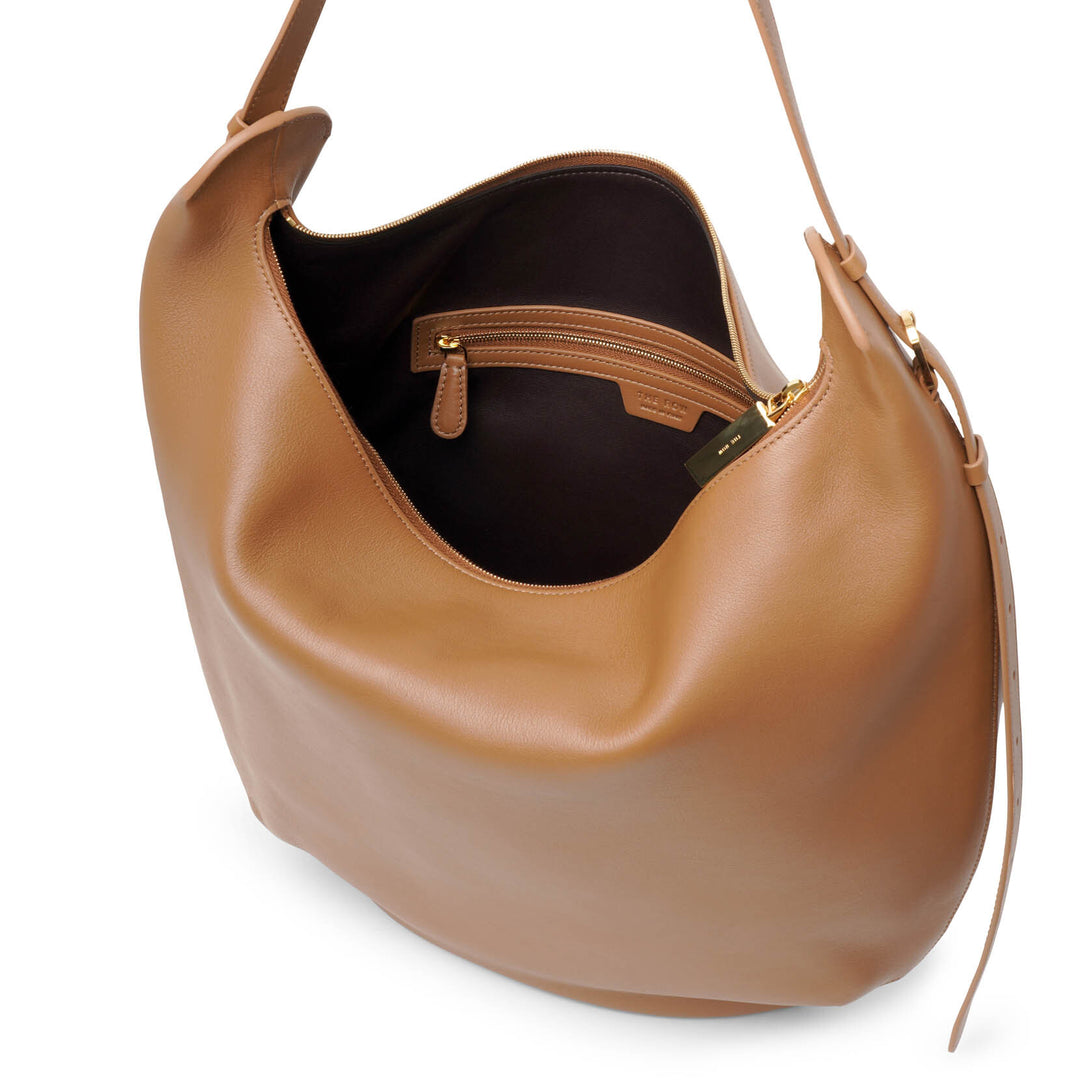 The Row | N/S Allie brown leather bag | Savannahs