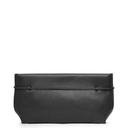 Sienna Clutch Black in Leather – The Row