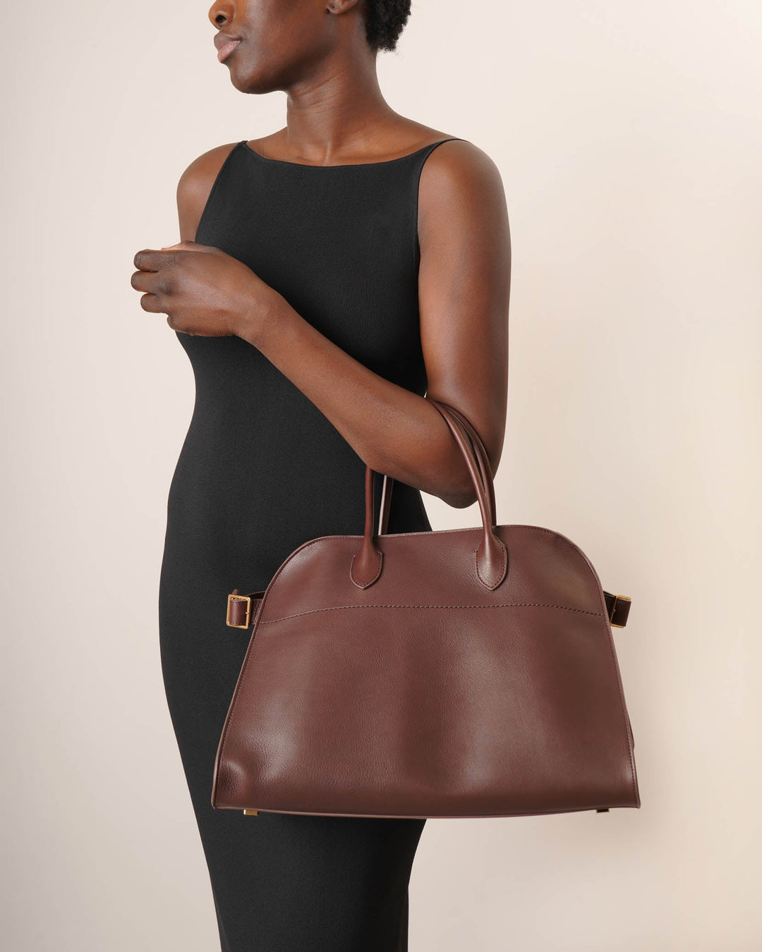 The Row | Soft Margaux 15 burgundy saddle bag | Savannahs