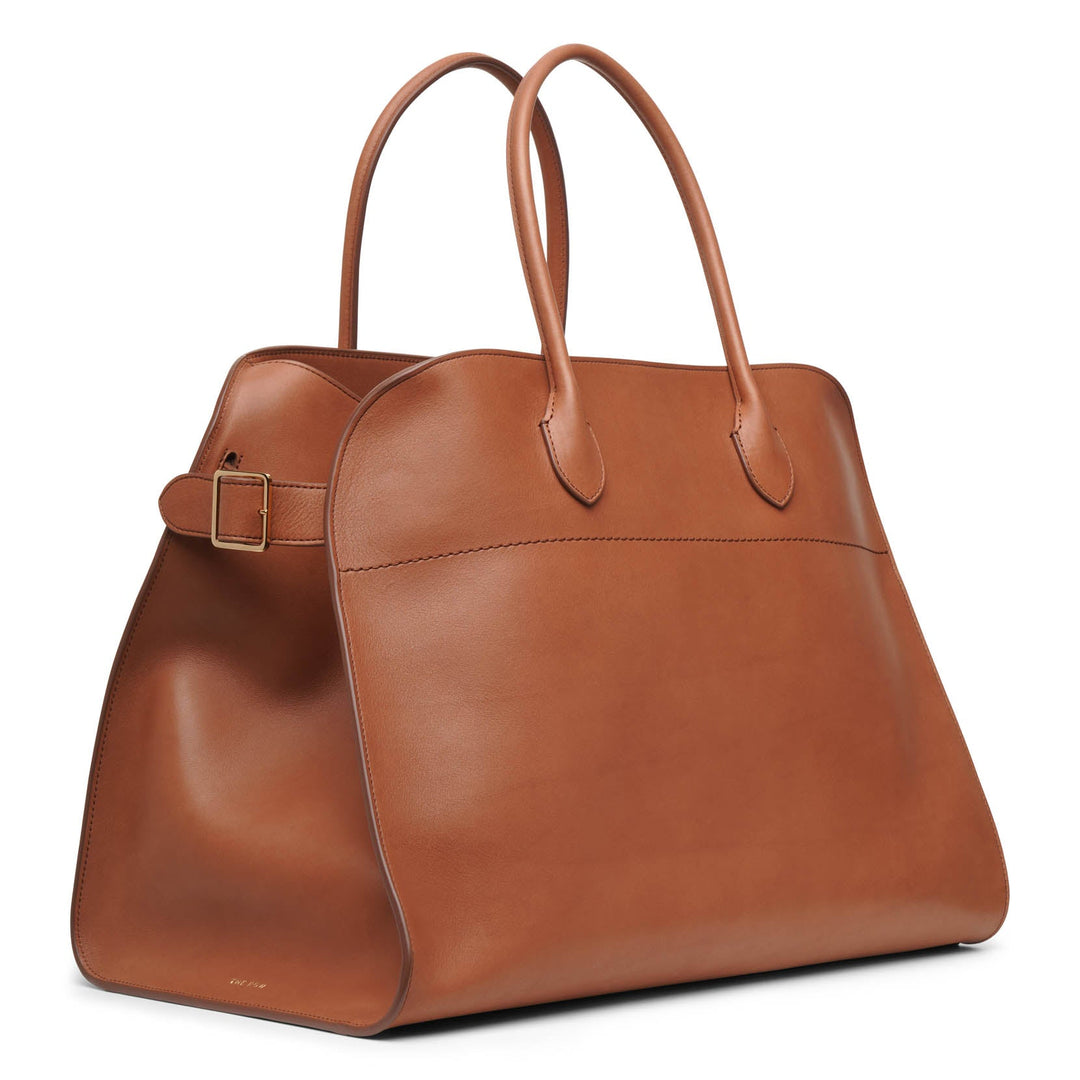 The Row | Soft Margaux 17 dark cuir saddle bag | Savannahs