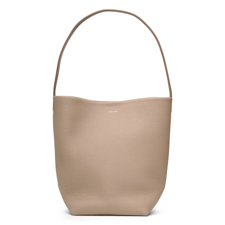 Medium N/S Park taupe grain leather tote bag