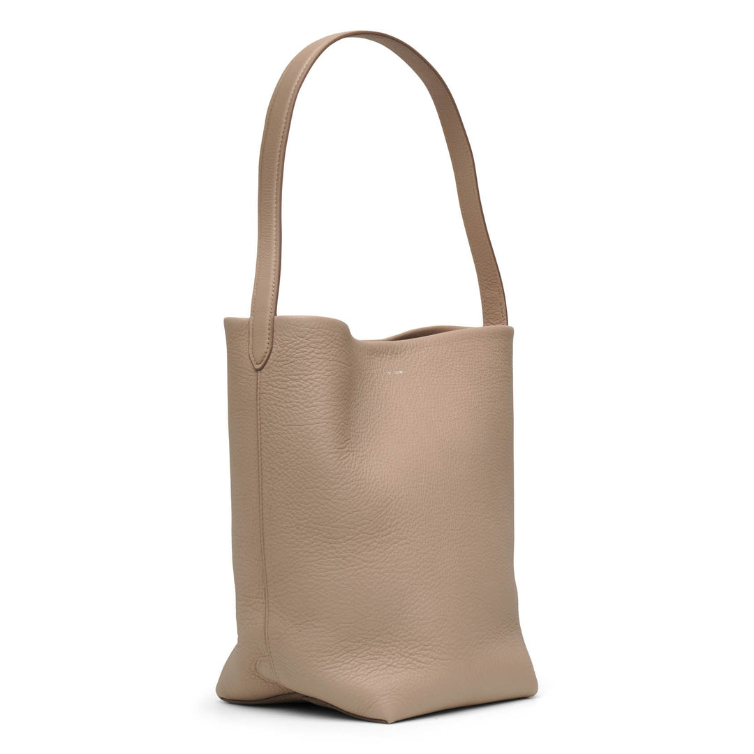 The Row | Medium N/S Park taupe grain leather tote bag