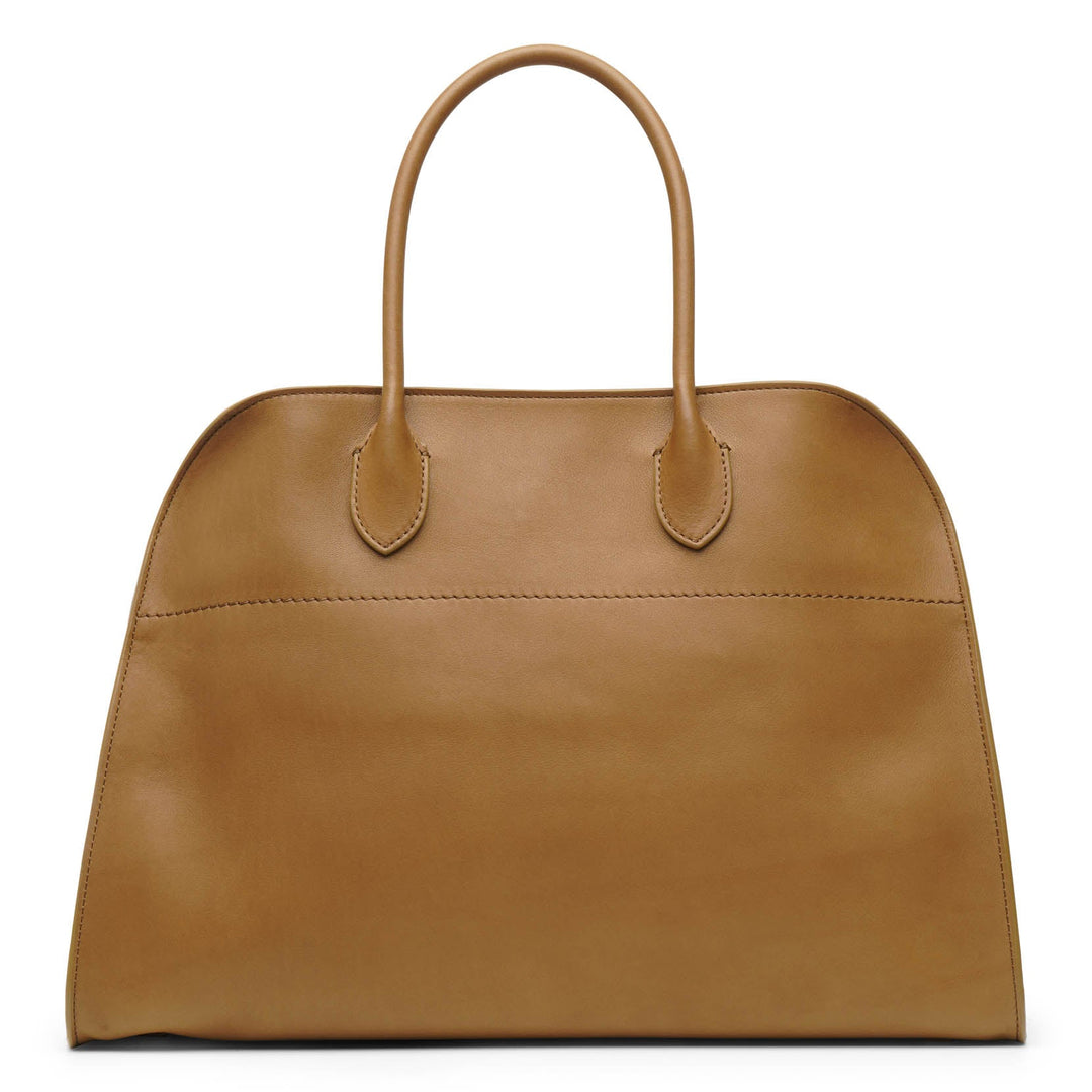 新作! THE ROW ザ・ロウ Margaux 15 cuir saddle leather The Row Soft Margaux 15 Bag Black Saddle Gold Hardware