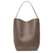 Large N/S park elephant leather tote bag