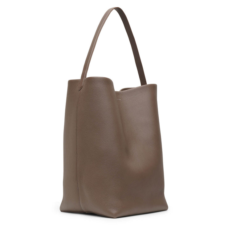 Large N/S park elephant leather tote bag