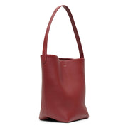 Medium N/S park terracotta leather tote bag