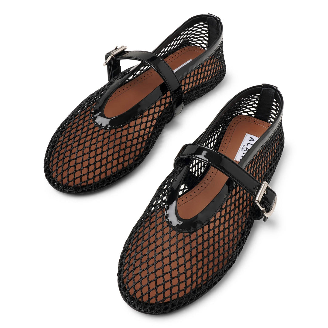 Alaïa | Black mesh ballet flats | Savannahs