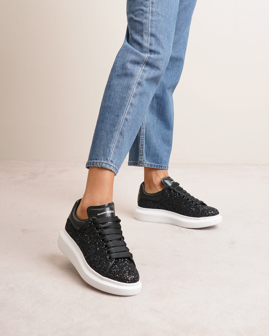 Nike black glitter sneakers online