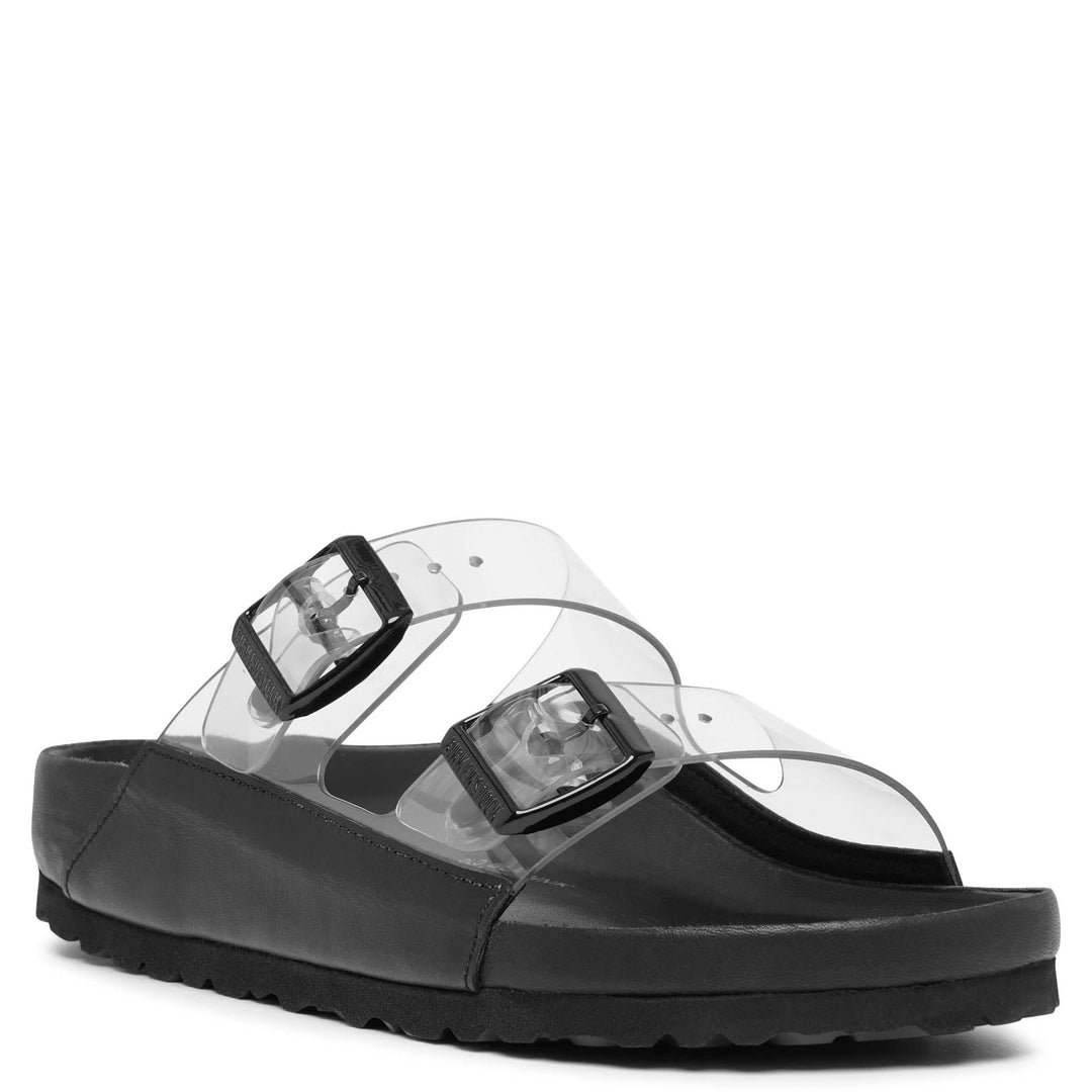 Manolo Blahnik x Birkenstock | Arizona PVC black slides