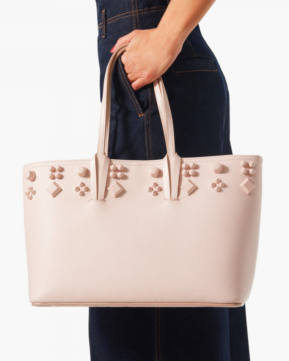 トートバッグ Christian Louboutin Beige Leather Cabata Small Tote Bag christian-louboutin-cl22154b-