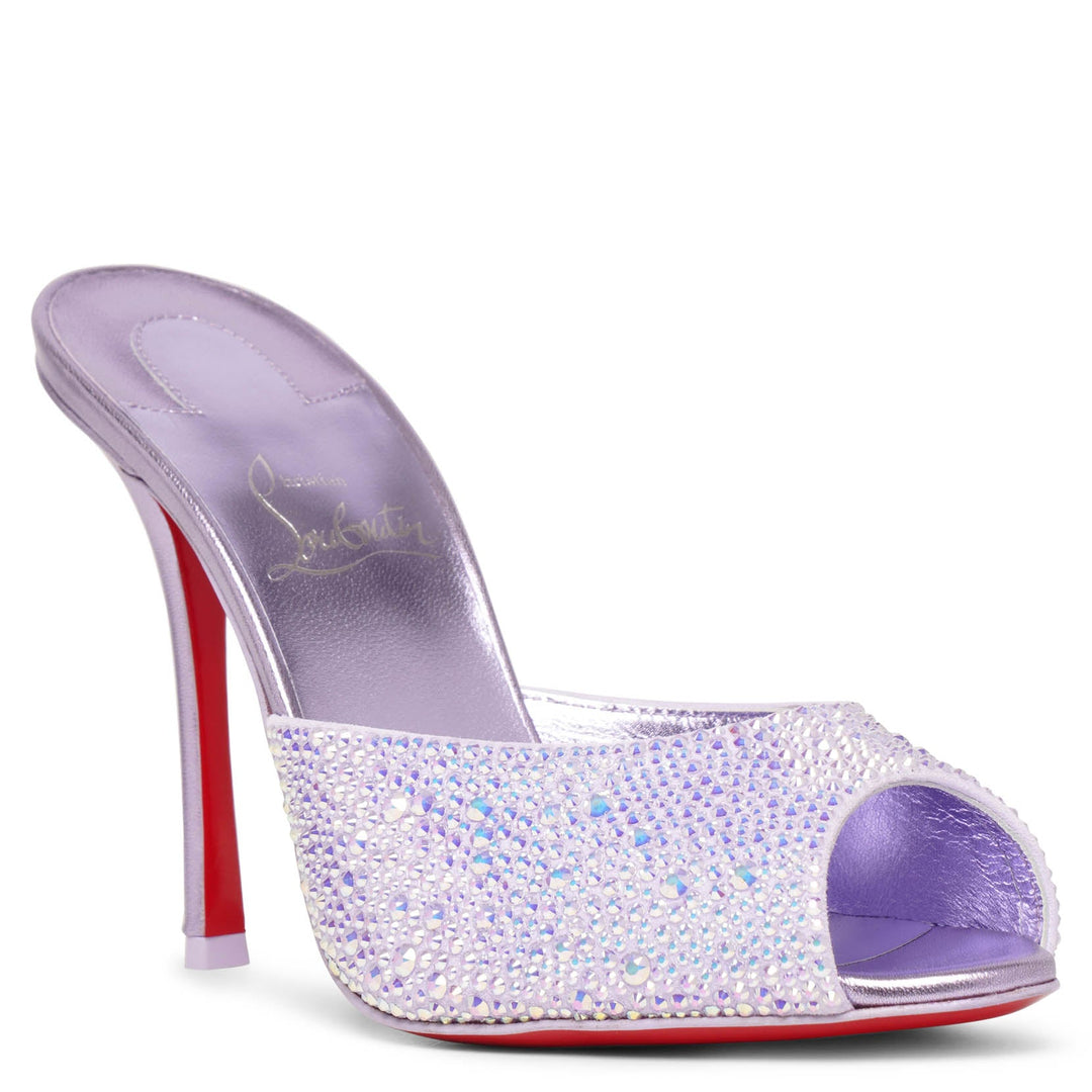 Christian Louboutin | Me Dolly 100 strass metallic leather
