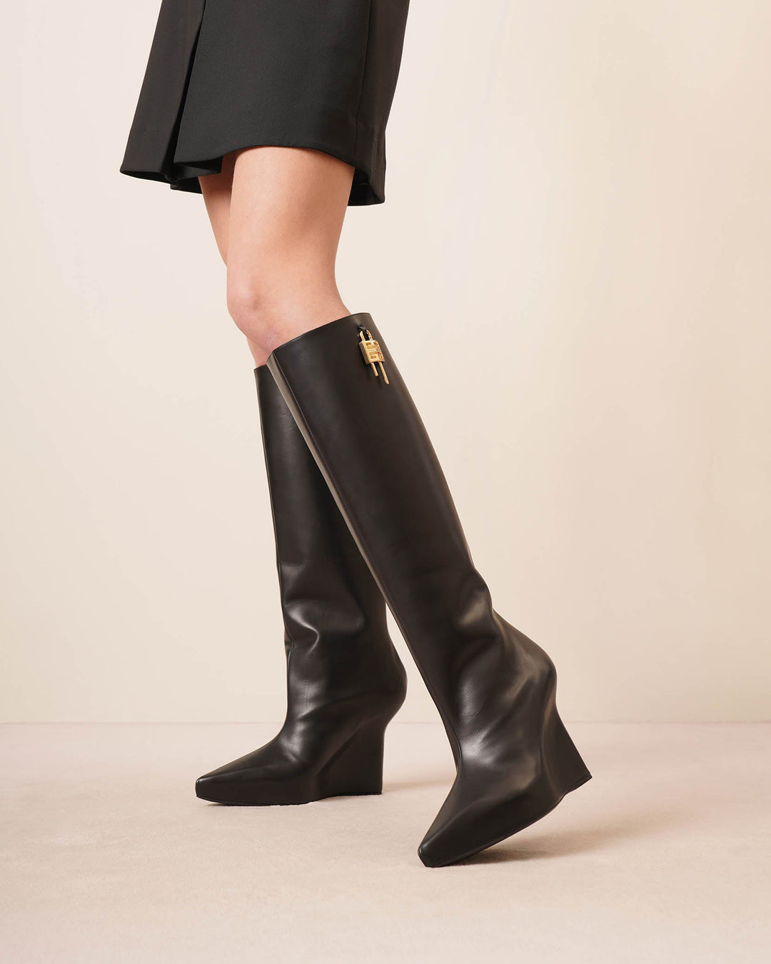 Givenchy leather wedge boots on sale