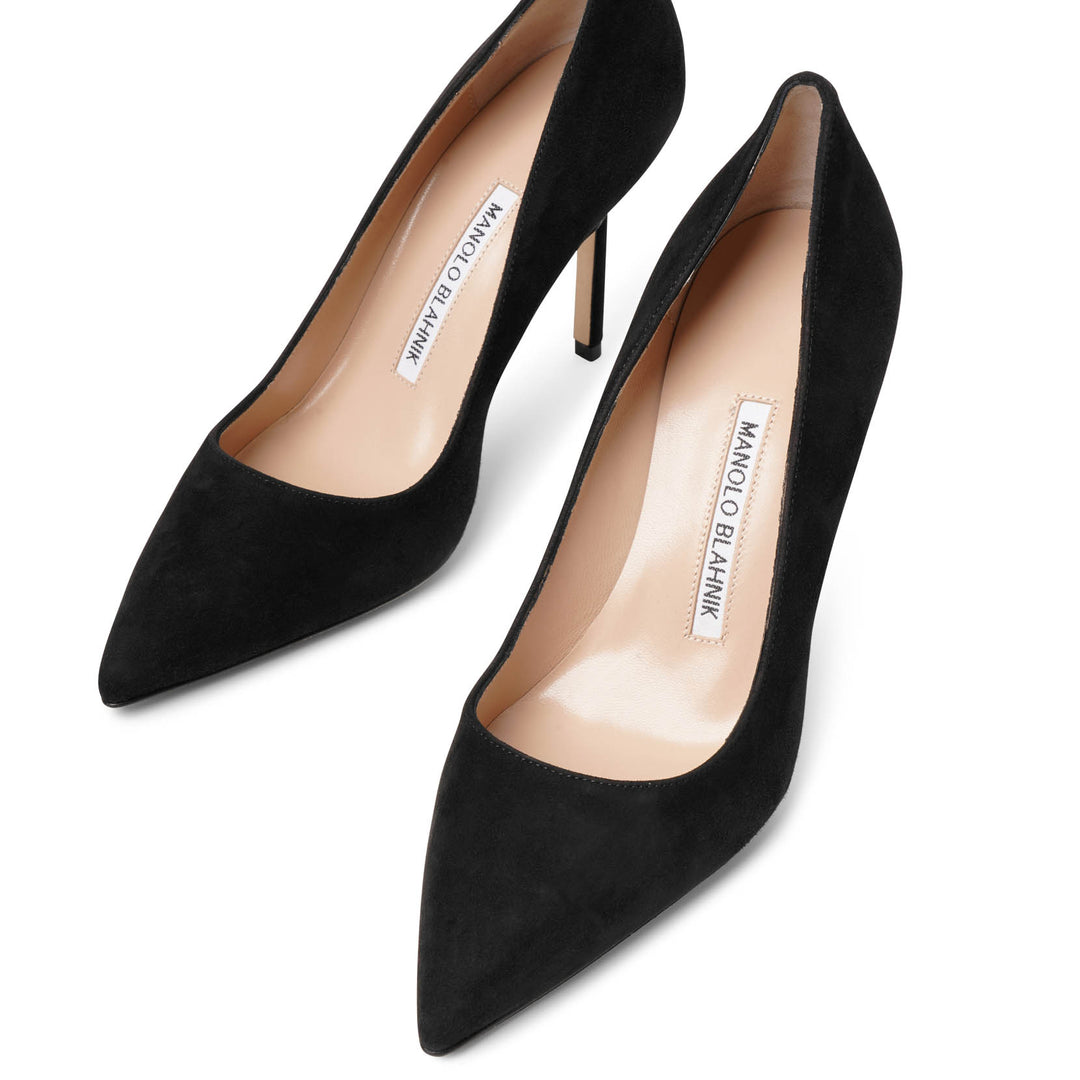 Manolo Blahnik | BB 90 black suede pumps | Savannahs
