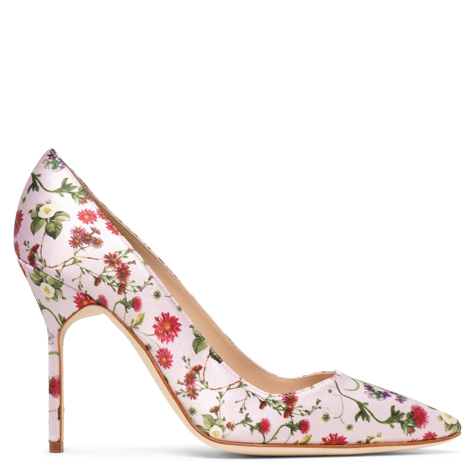 Manolo Blahnik | BB-105-floral-pink-pumps | Savannahs