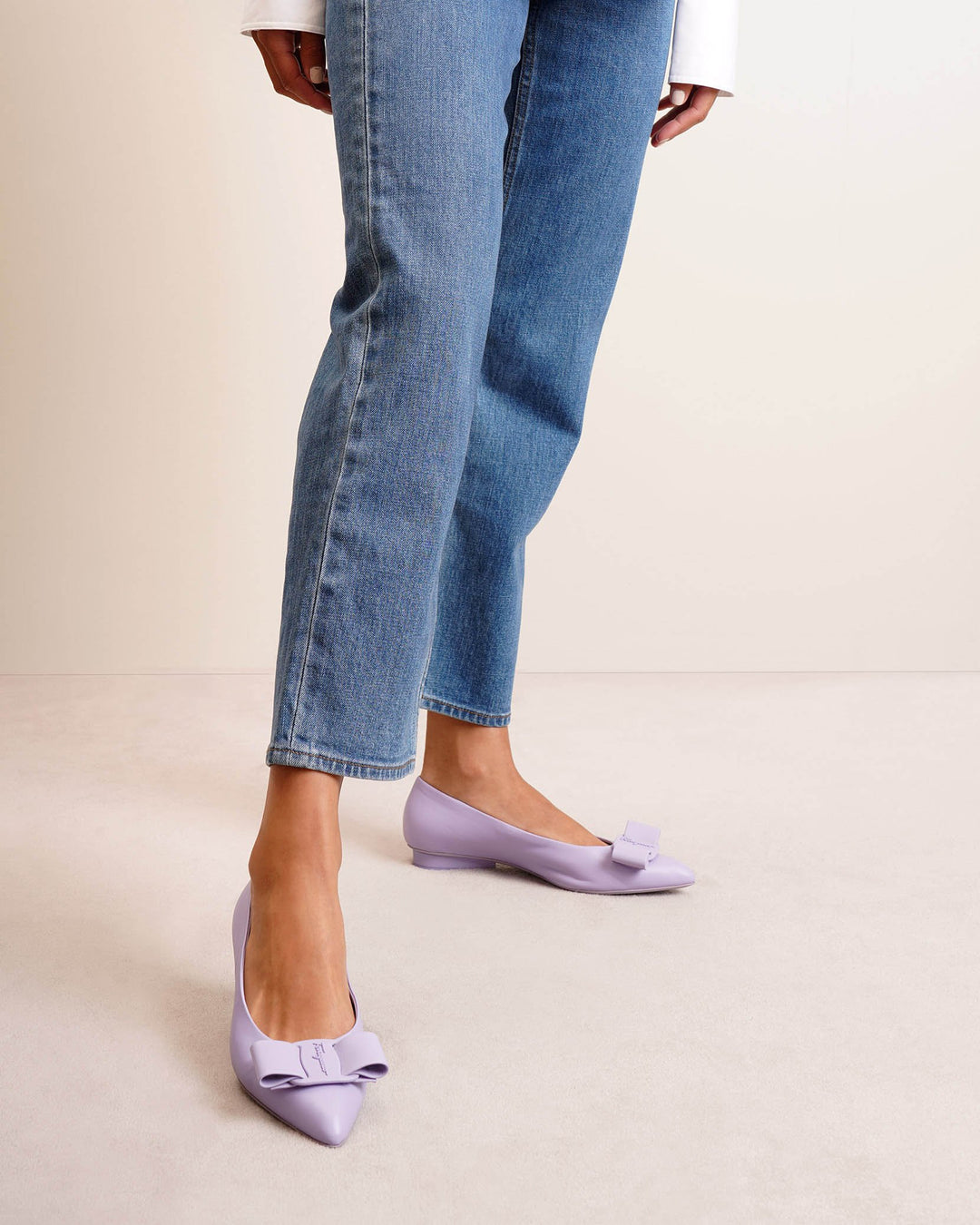 Ferragamo Viva spring lilac ballet flats Savannahs