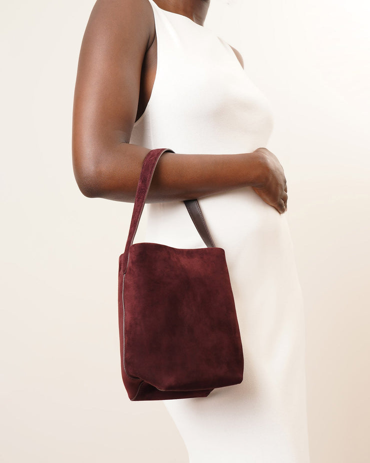 THE ROW Park Small North-South Tote Bag in Suede