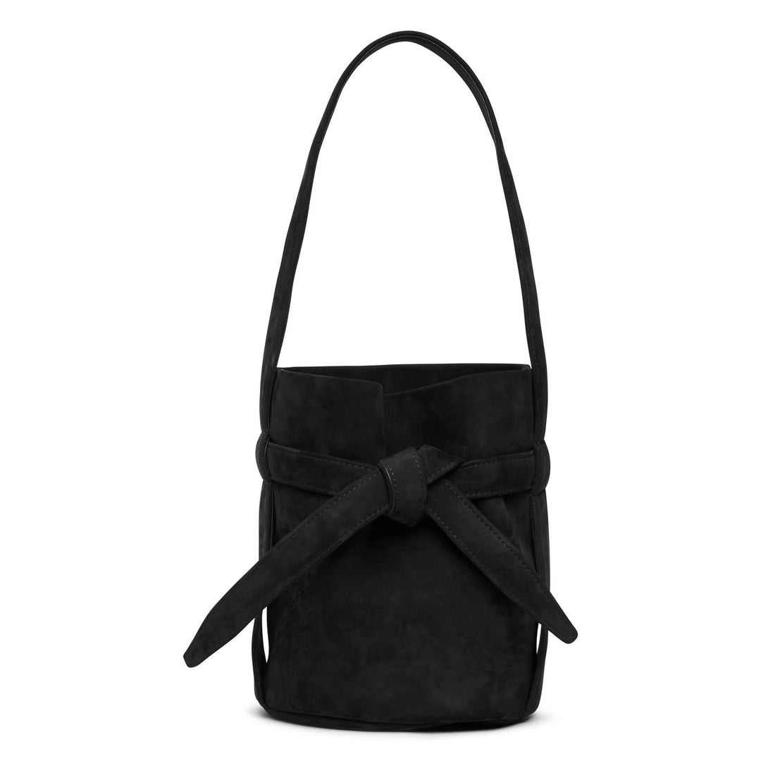 The Row | Mini Leo black nubuck bag | Savannahs